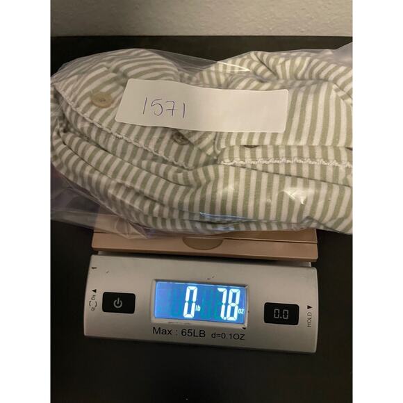 Erika Womens Top Small Green Striped Floral Embroidered Cottagecore FLAW Y2K - Picture 8 of 8